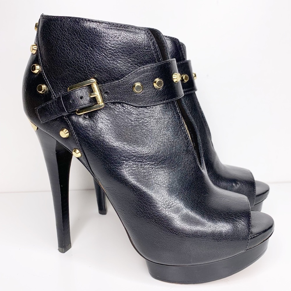 Michael Michael Kors Ailee studded peep toe heels